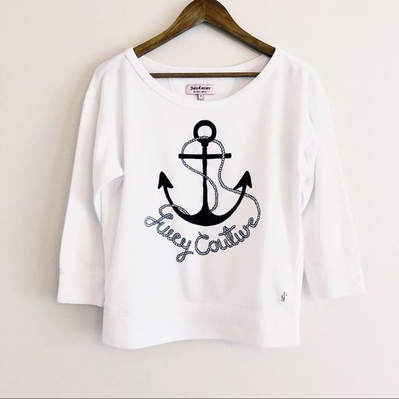 Juicy Couture Tops - 5/$25 SALE Juicy Couture | anchor sweatshirt Med